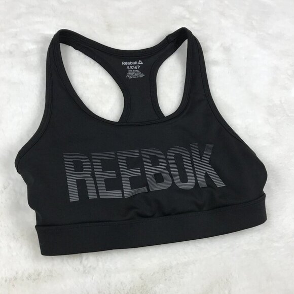 REEBOK Racerback Non-Padded Logo Sports Bra SMALL - Picture 8 of 8